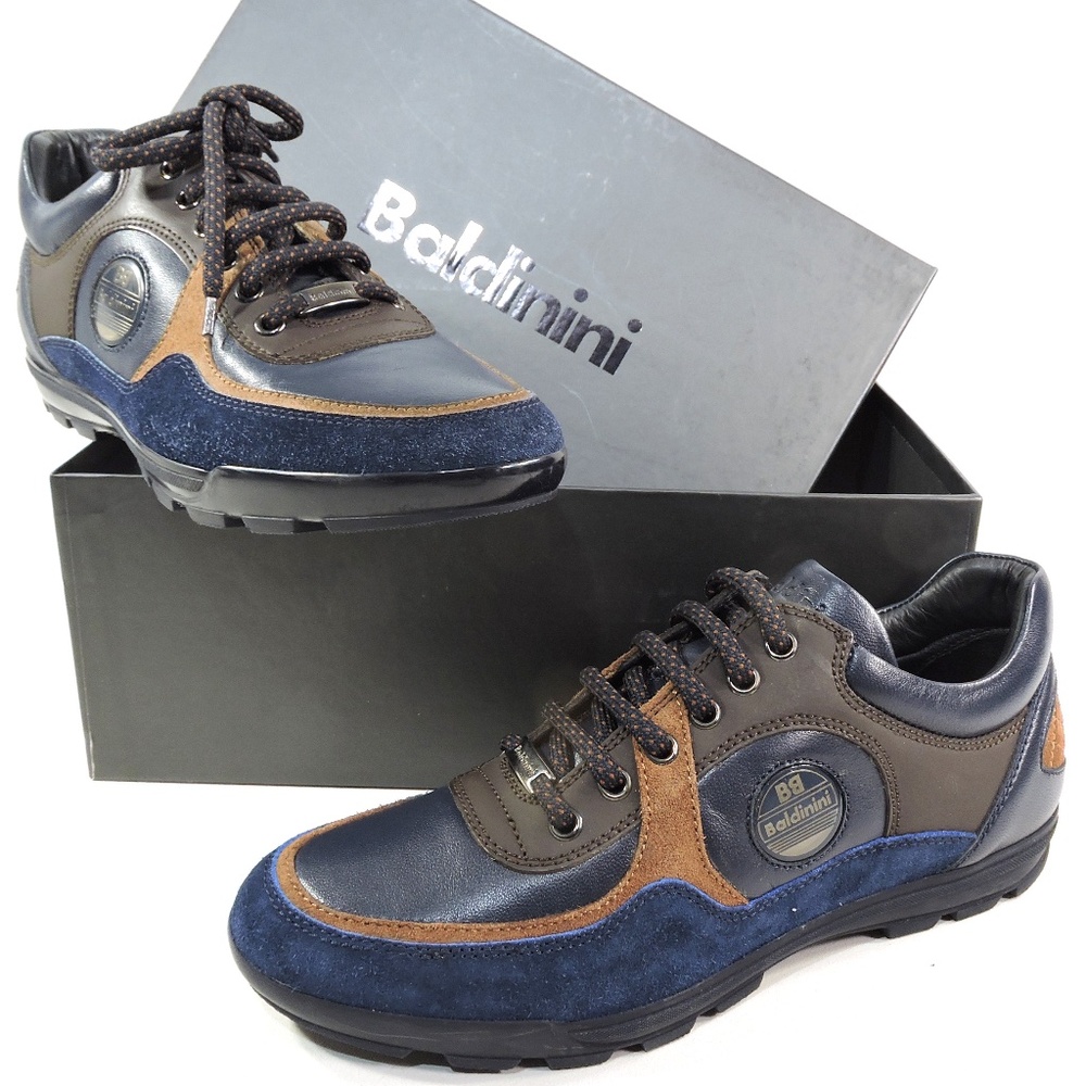 BALDININI 🇮🇹 MEN'S LEATHER & SUEDE COMFORT FASHION SNEAKERS